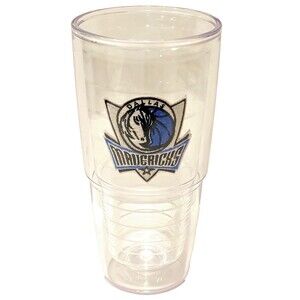 Tervis‎ 24 Oz Clear Insulated Tumbler, Dallas Mavericks Basketball, NBA. Cup